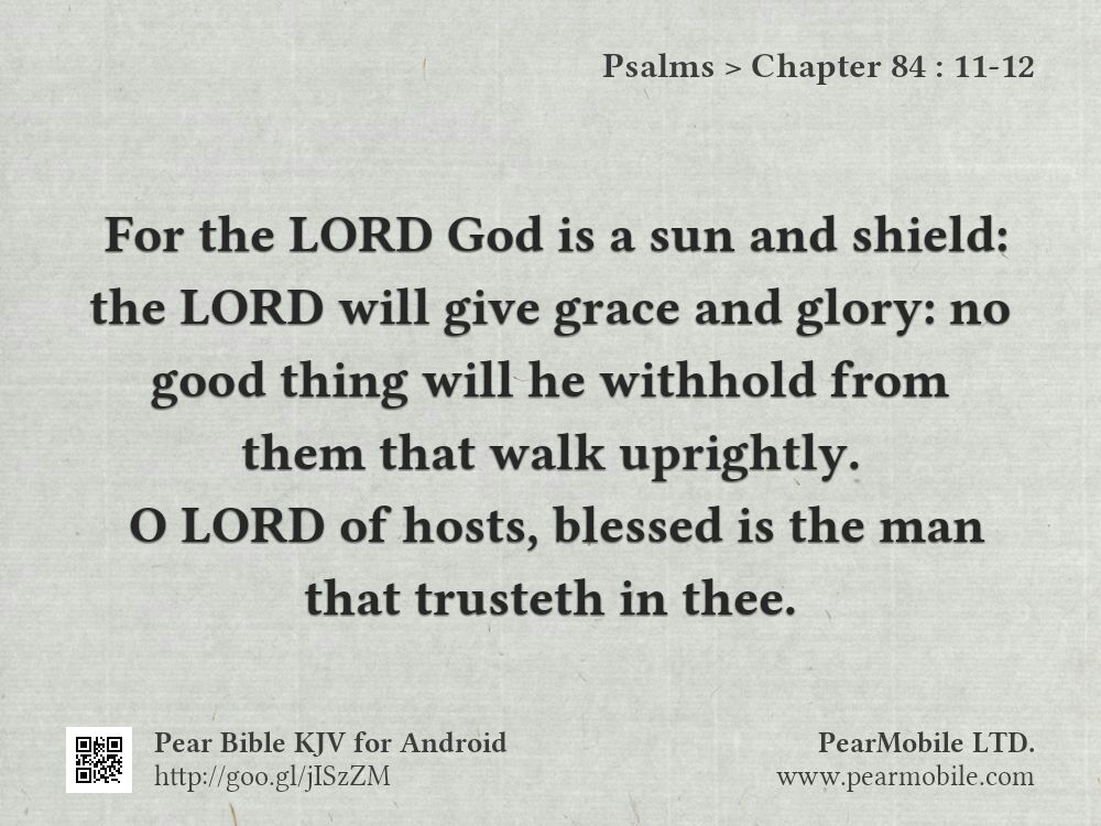 Psalms, Chapter 84:11-12